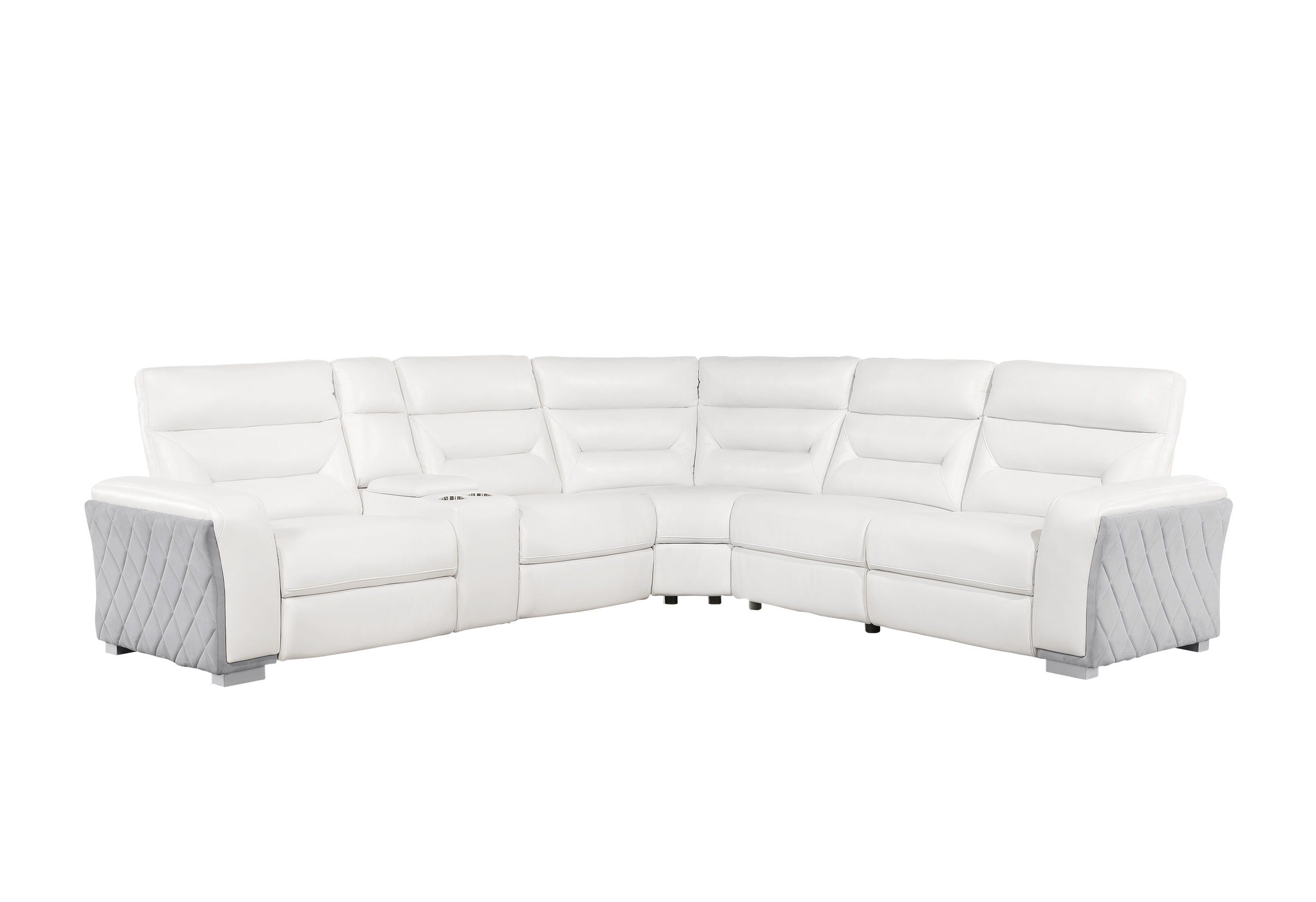 U2682 - Sectional - Blanche Wht / Gry