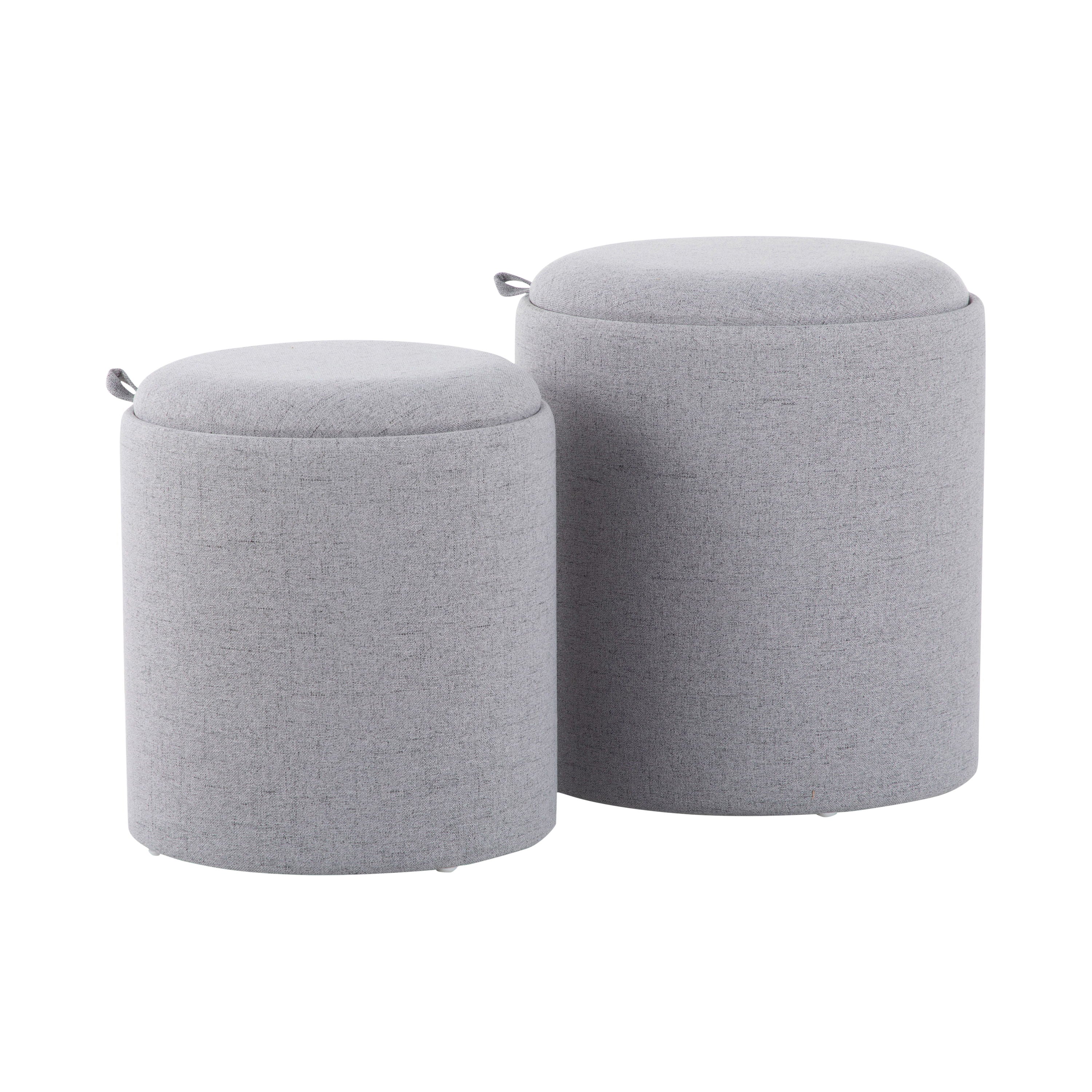 Tray - Contemporary Nesting Ottoman Set