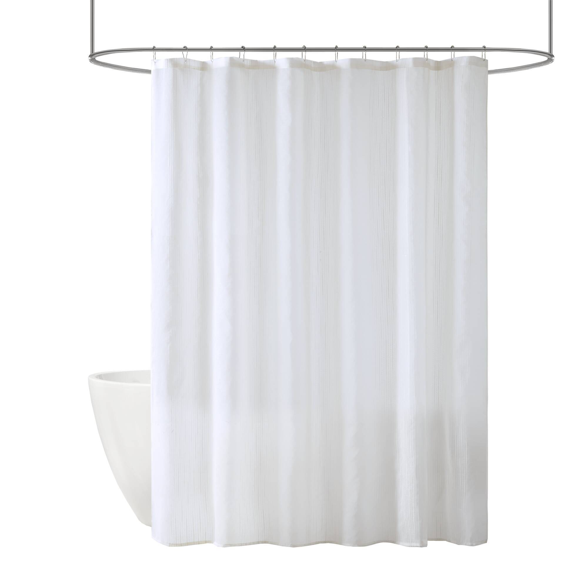 Anna - Sheer Shower Curtain - White