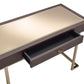 ACME Boice Desk in Espresso PU & Champagne 92336