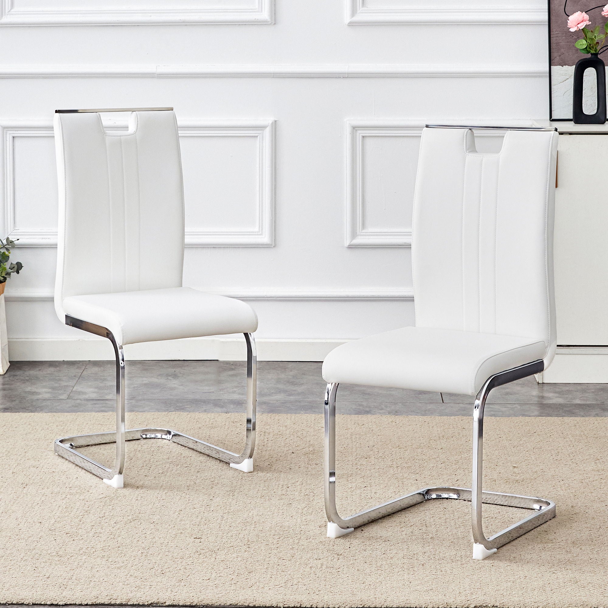 Bow Shaped Chairs, Ergonomic Design, Non Slip Base