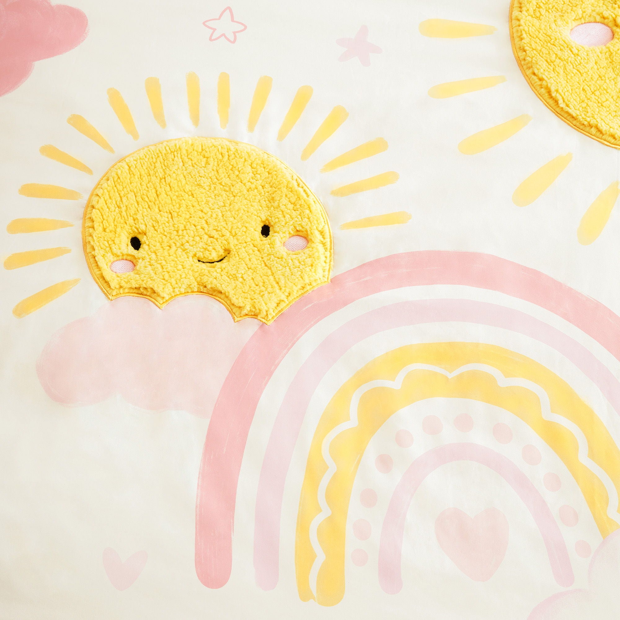 Sunshine - Twin Comforter Set - Pink / Yellow