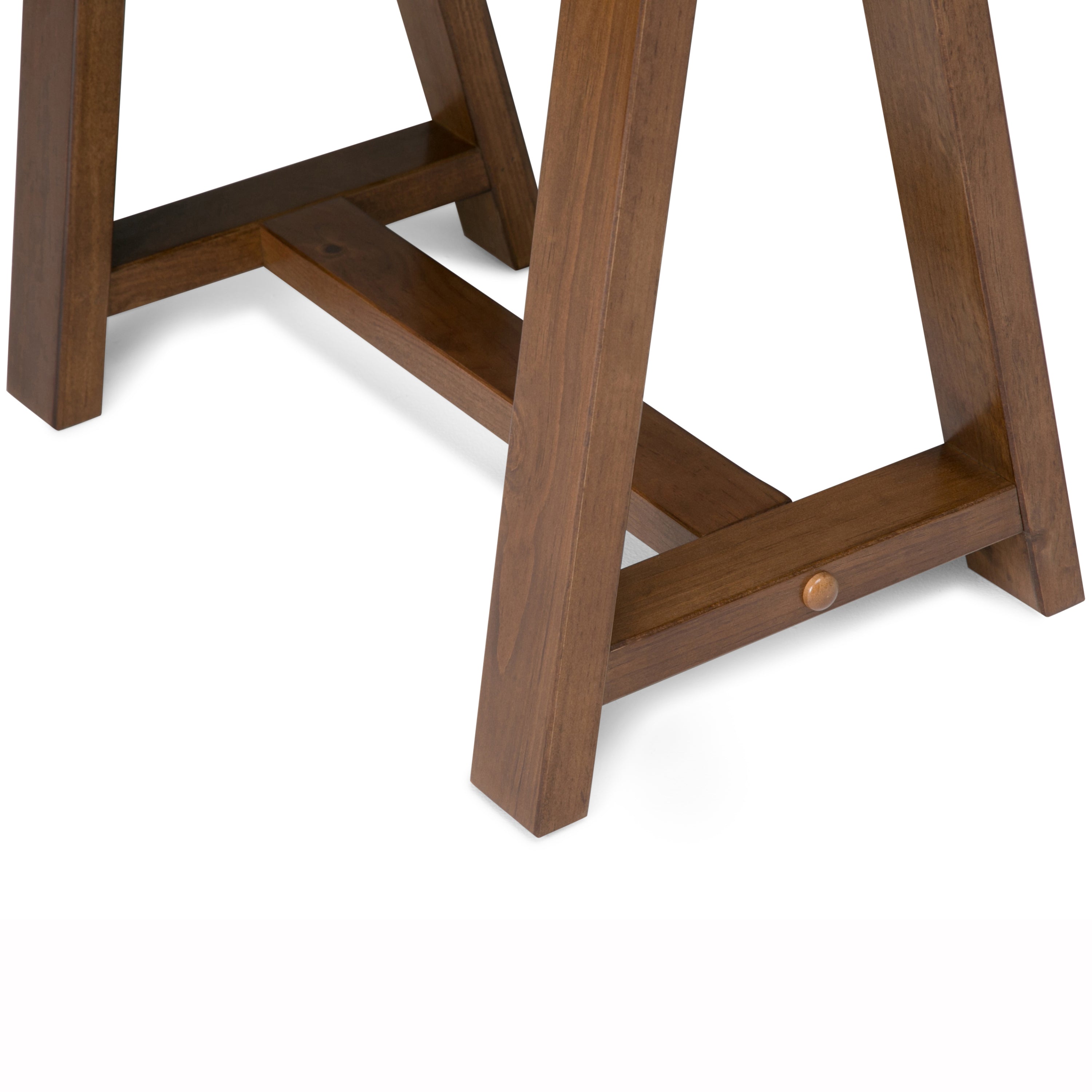 Sawhorse - Desk - Medium Saddle Brown