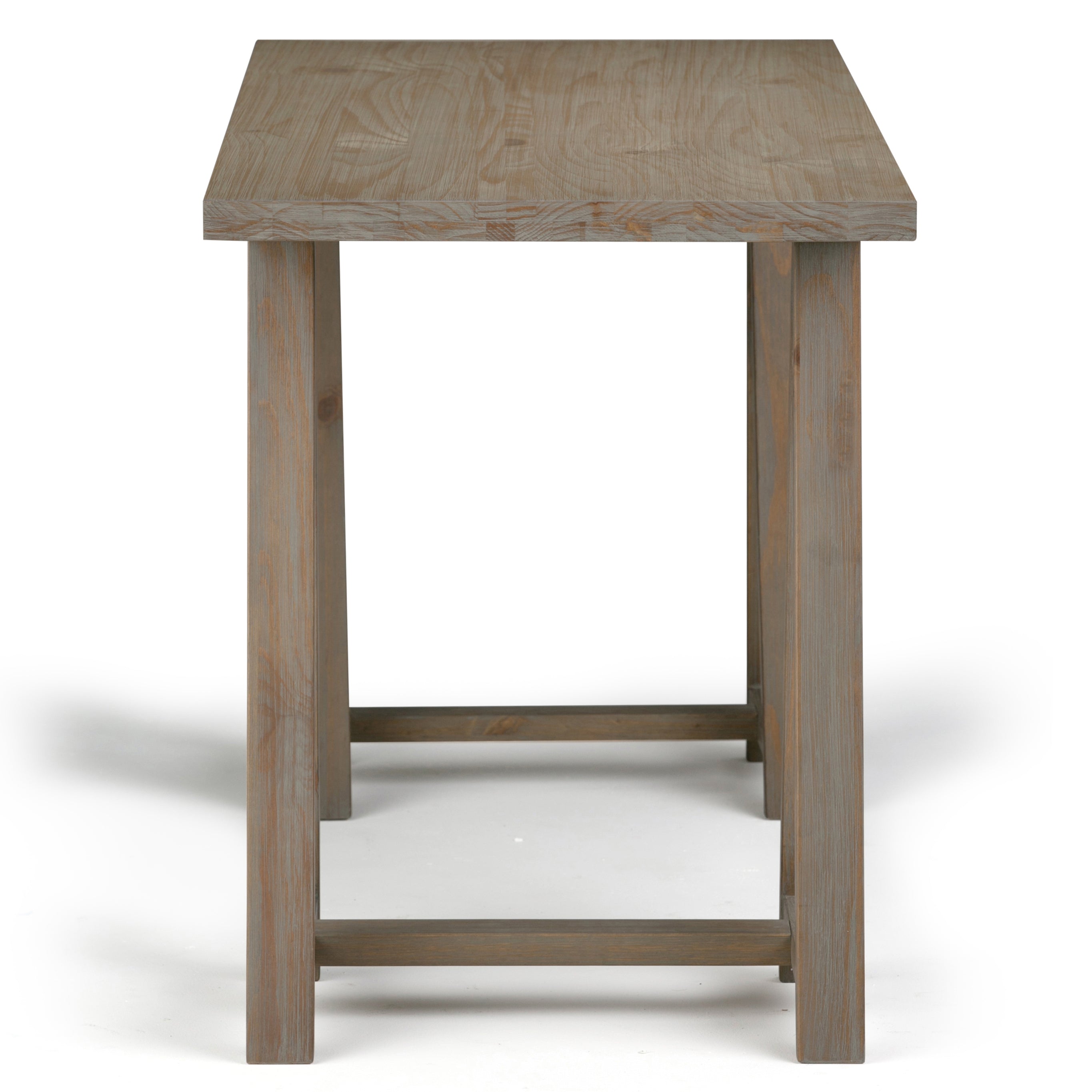 Sawhorse - Writing Desk - Distressed Grey