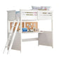 ACME Lacey Loft Bed & Desk in White