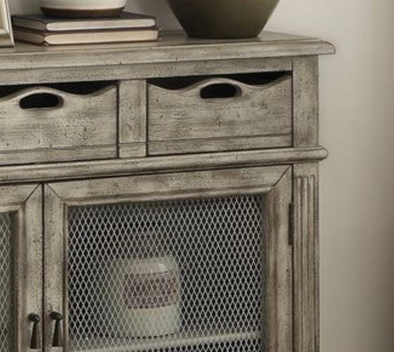 Vernon - Weathered Console Cabinet - Gray