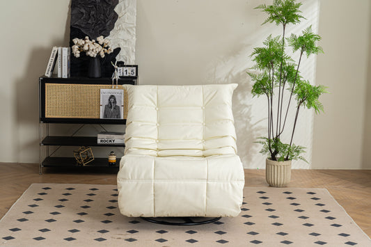 Swivel Glider Power Recliner Chair Leisure Style Living Rocking chair Color White