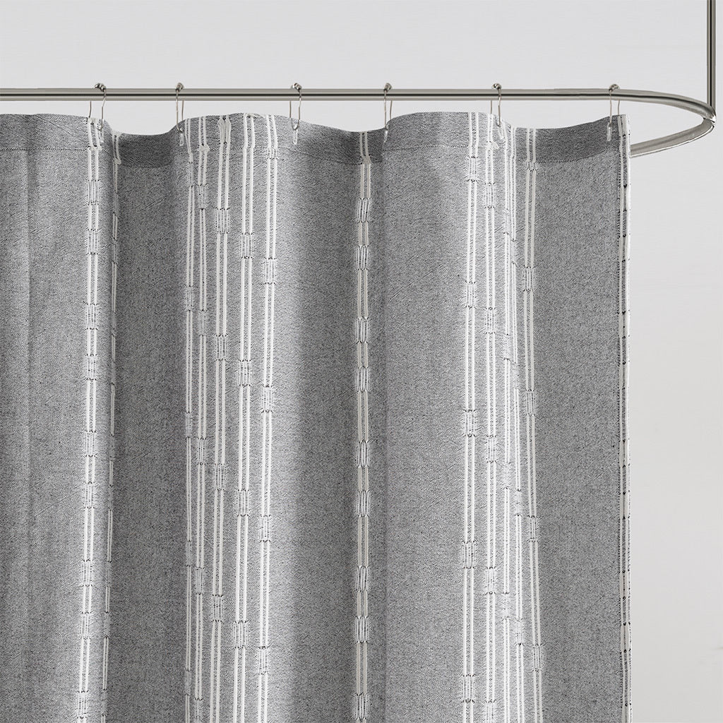 Cotton Jacquard Shower Curtain