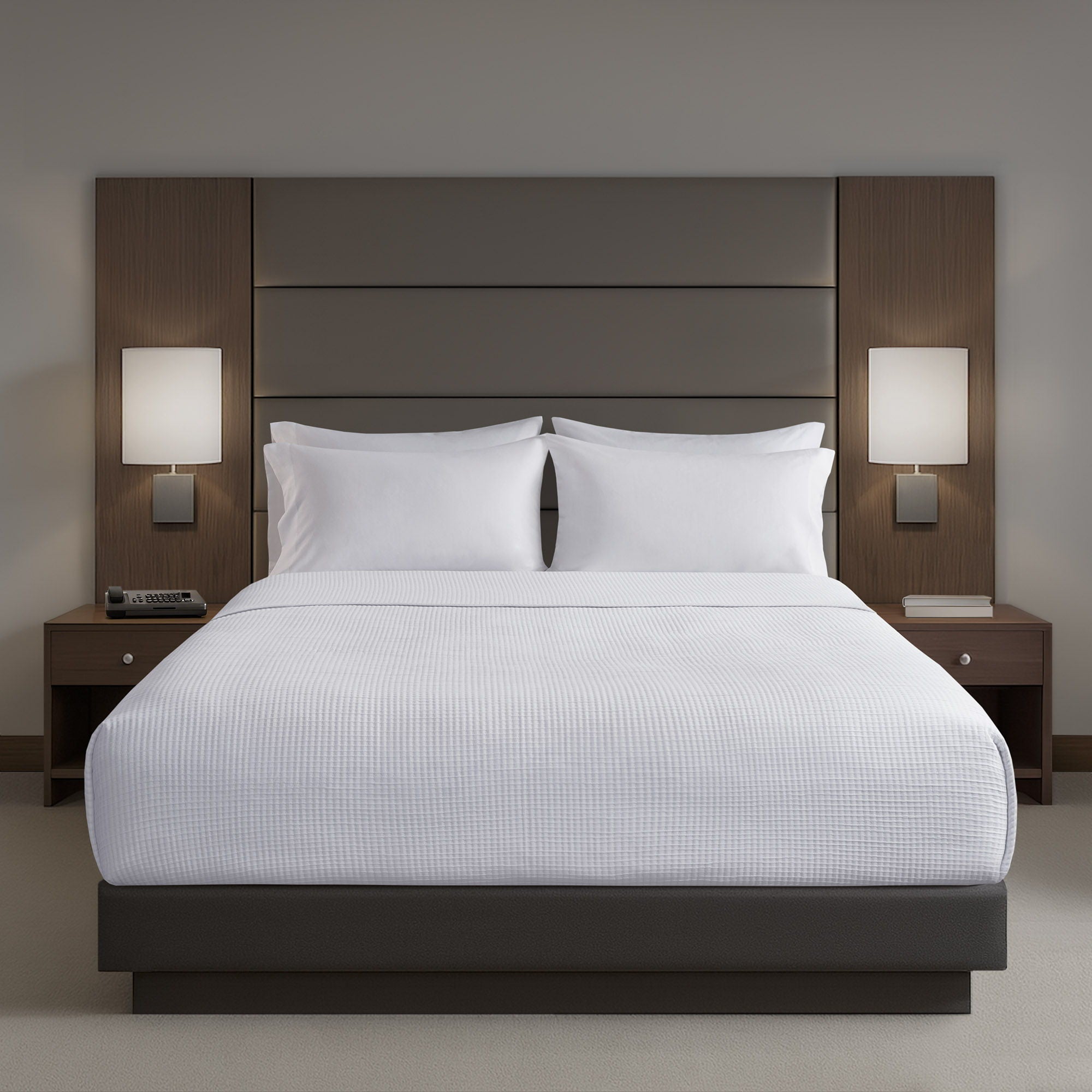 Matelasse - Luxury Coverlet - White