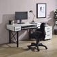 ACME Settea Computer Desk, Antique White & Black Finish 92797