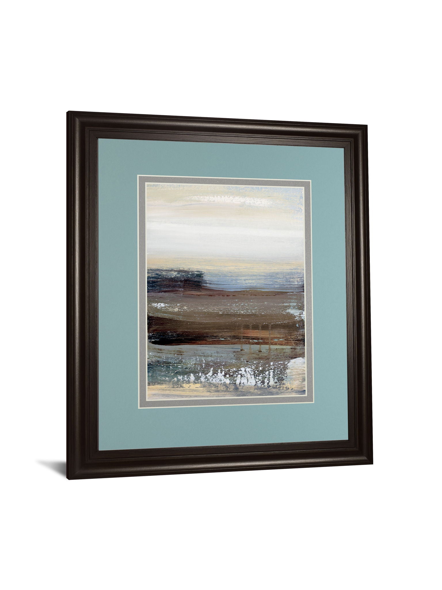Hint Of By Aerial Snow - Framed Print Wall Art - Light Blue