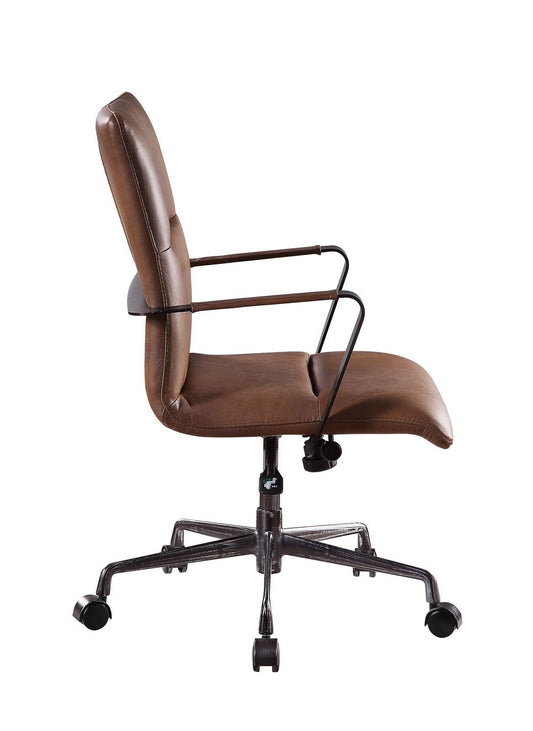 ACME Indra Office Chair, Vintage Chocolate Top Grain Leather 92568