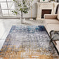 ZARA Collection Abstract Design Turquoise Gray Rust Machine Washable Super Soft Area Rug