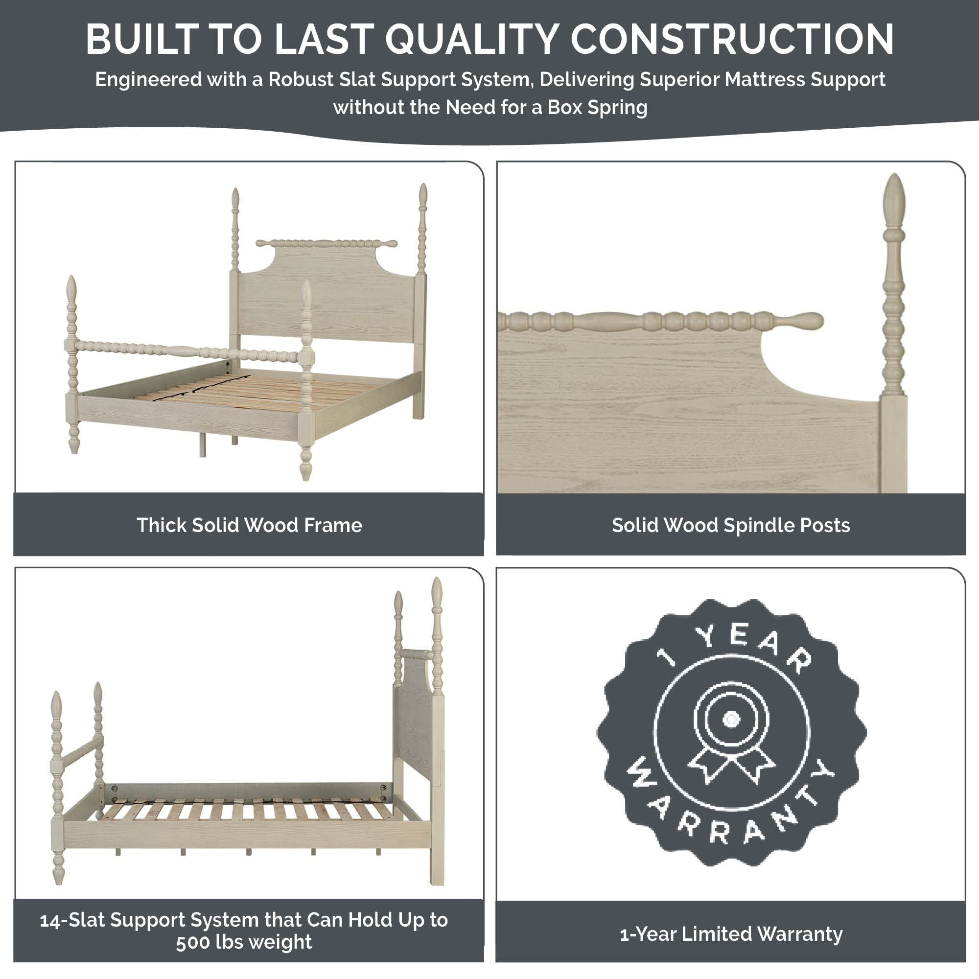 Beckett - King Beckett Turned Spindle Bed - Morocco Brown