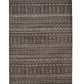 AmbBrown, Natural and Ivory Area Rug 5x8