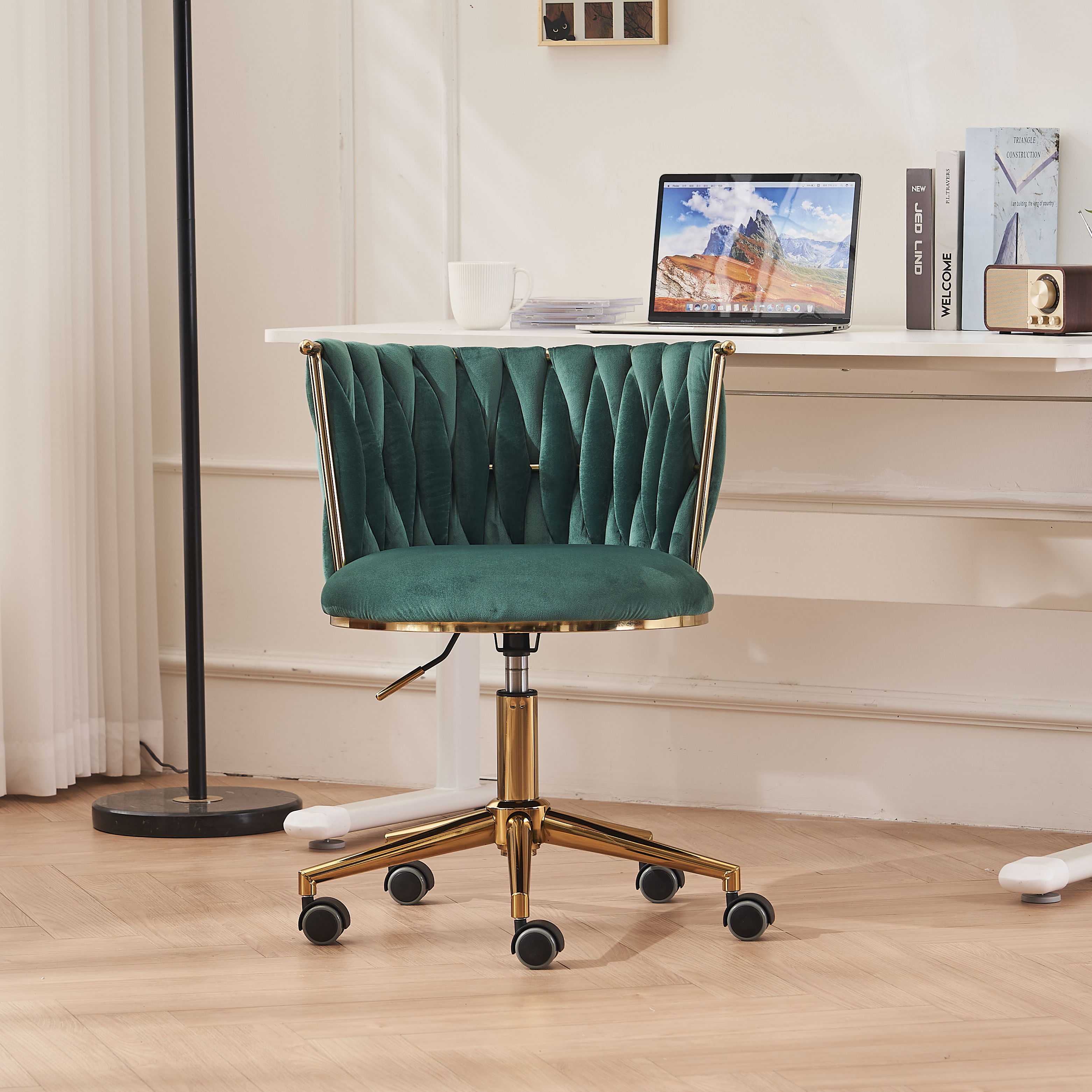 Office Desk Chair, Office Desk Chairs With Adjustable Swivel Wheels