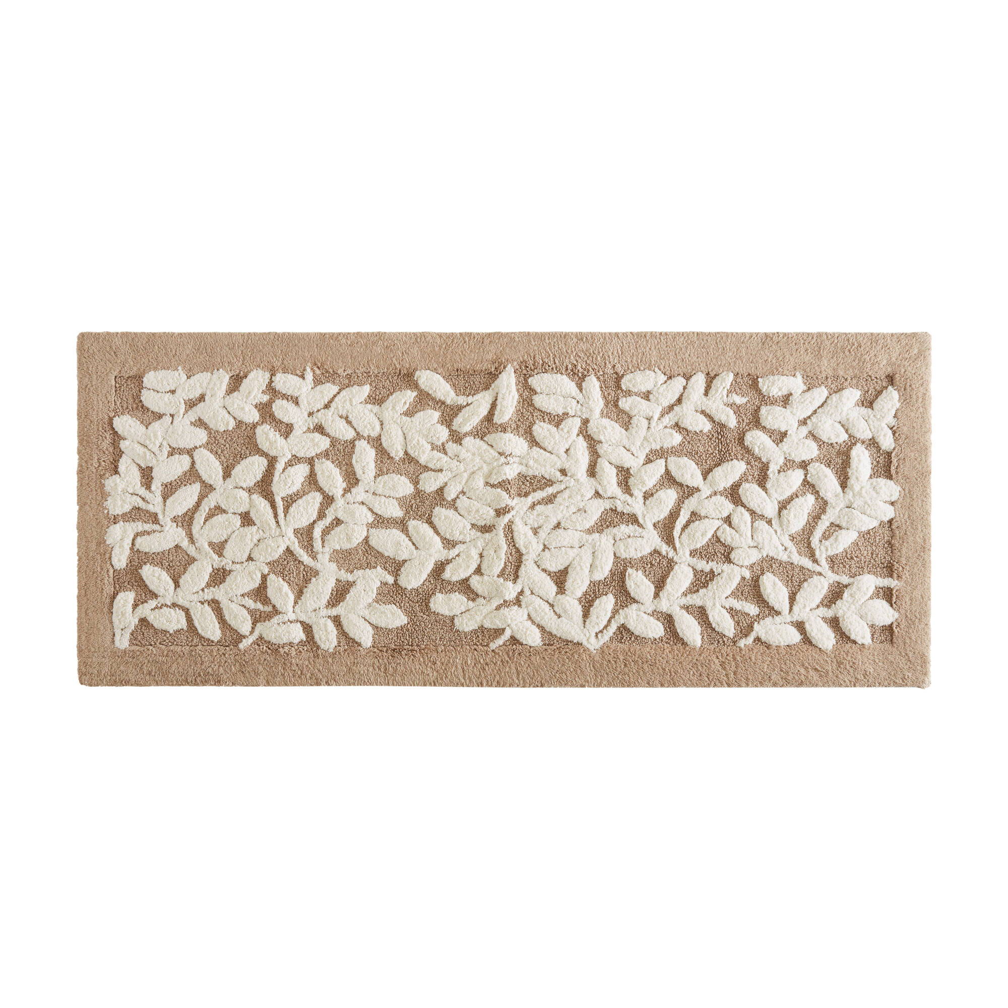 Serene - 60" x 24" Cotton Tufted Bath Rug - Mushroom