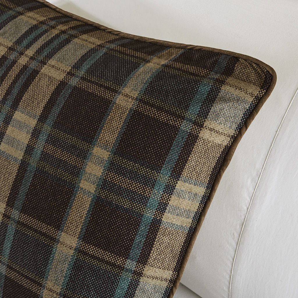Hadley Plaid - Queen Oversized Cozy Spun Comforter Set - Multi