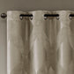 Ogee Knitted Jacquard Total Blackout Curtain Panel