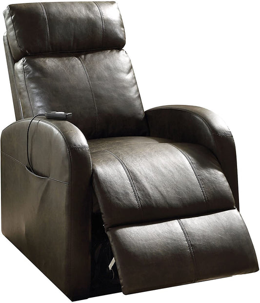 ACME Ricardo Recliner w/Power Lift in Dark Gray PU 59405