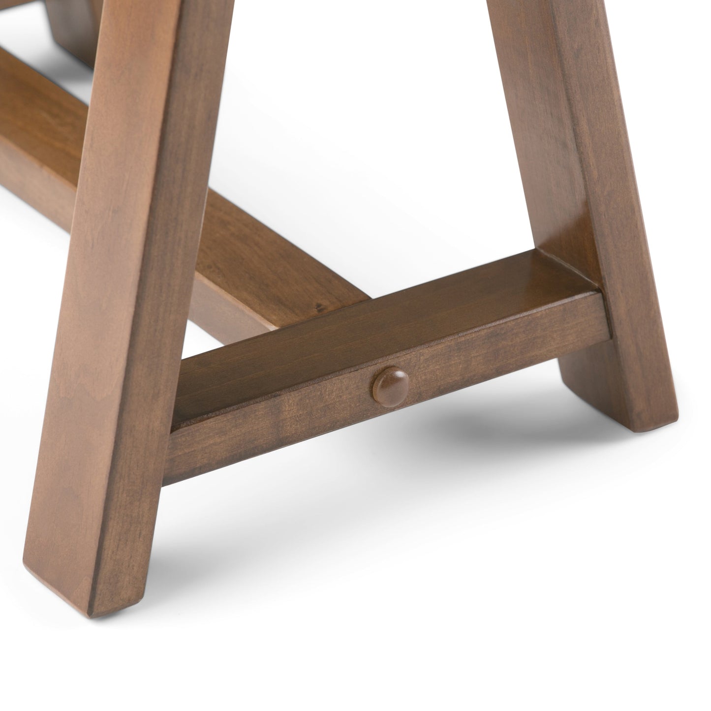 Sawhorse - Writing Desk - Medium Saddle Brown