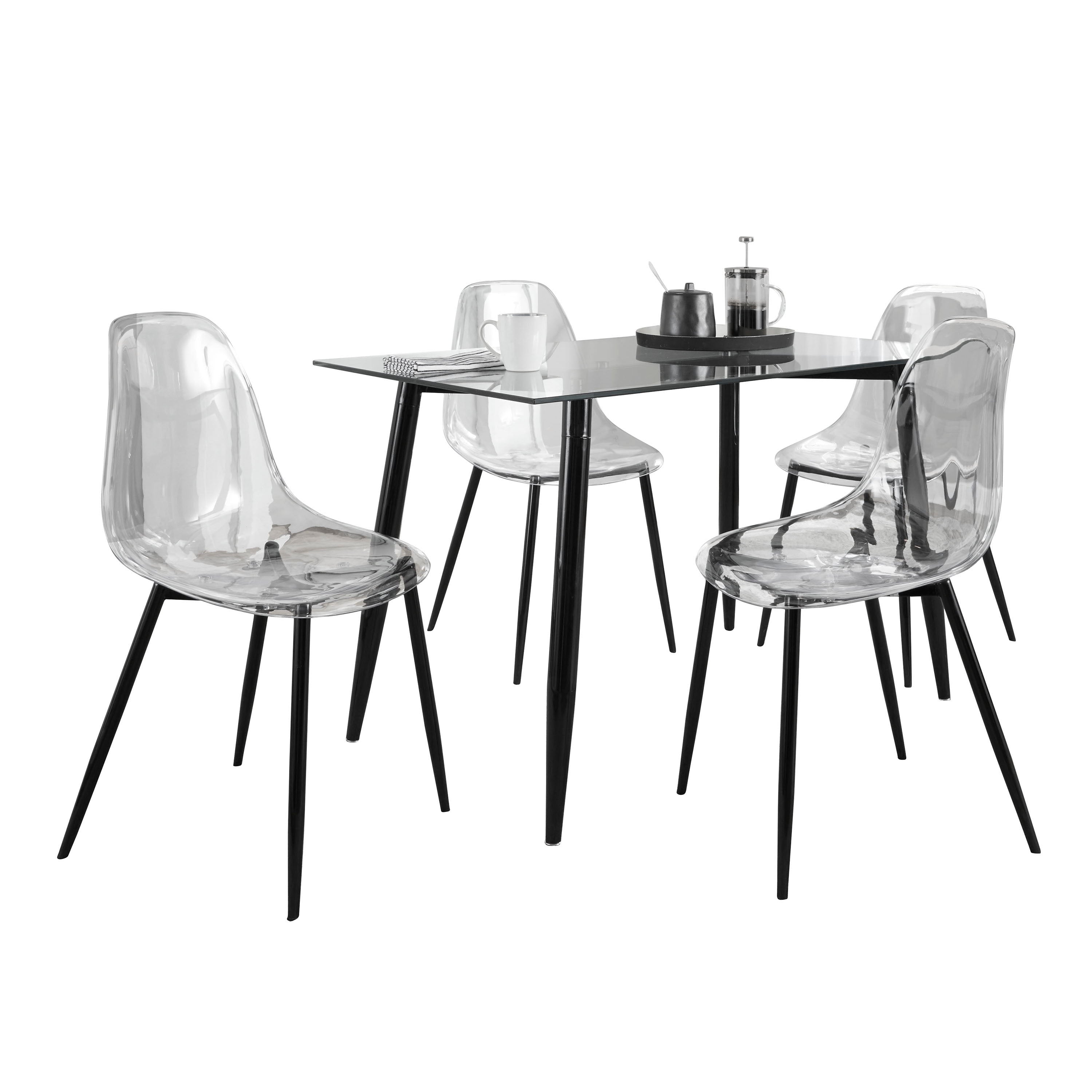 Clara - 5 Piece Mid Century Modern Dining Set