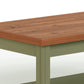 Bridgevine Home Vineyard 48 inch Coffee Table, No Assembly Required, Sage Green and Fruitwood Finish