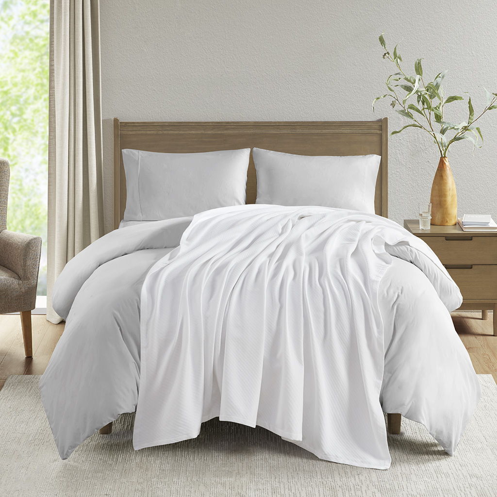 Liquid Cotton - Twin Blanket - White
