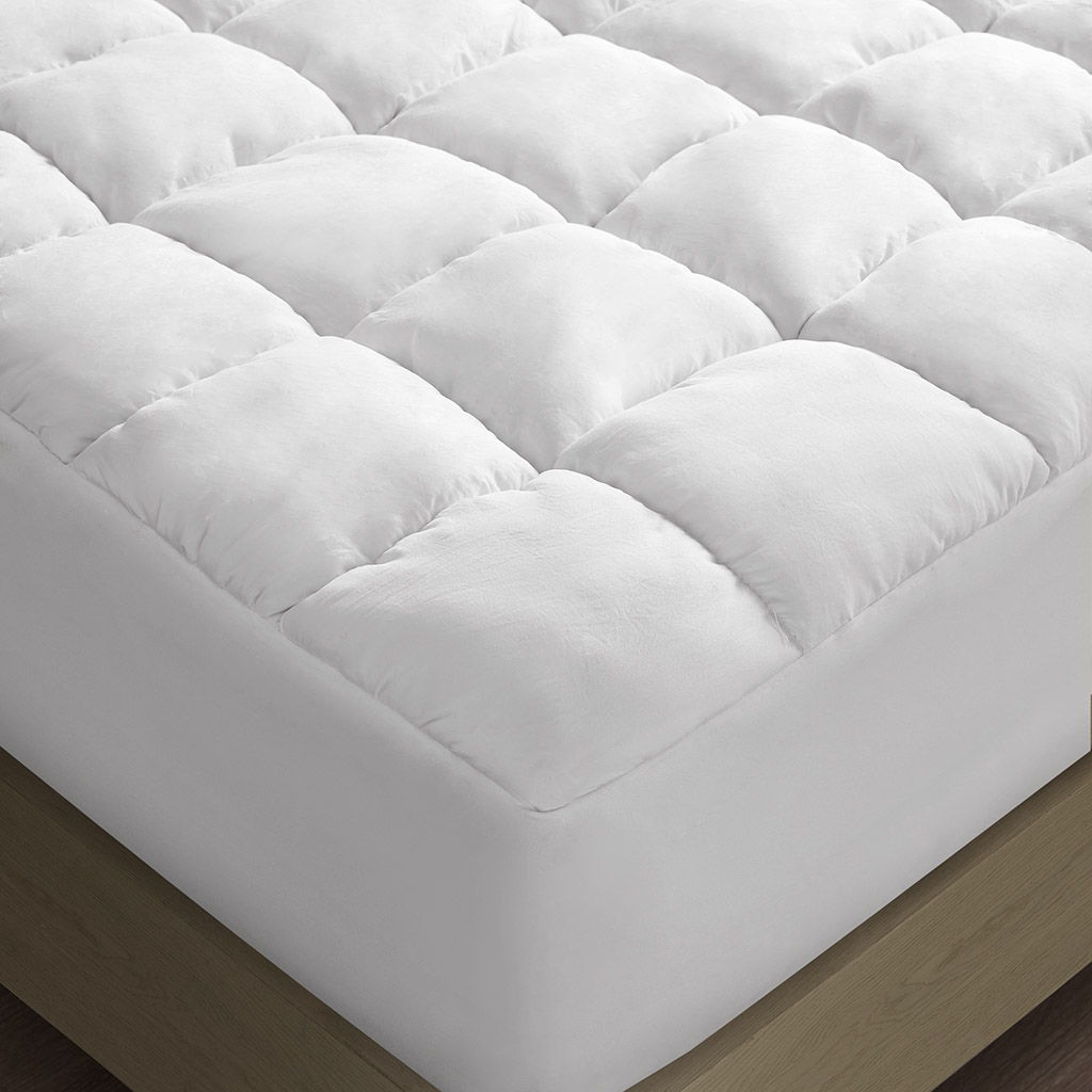 Dream Puff - Overfilled Down Alternative Mattress Pad - White