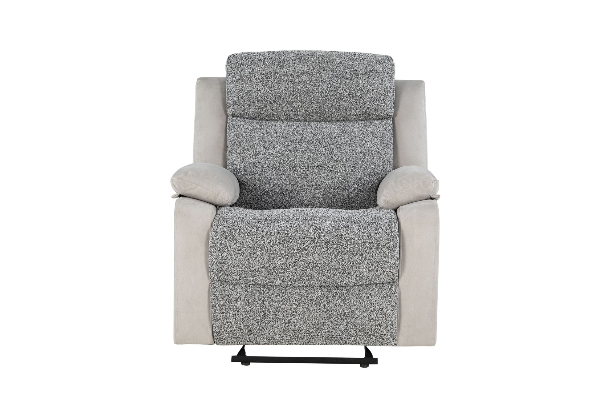 U6027 - Glider Recliner - Dark Gray / Light Gray