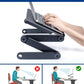Adjustable Laptop Desk, Laptop Stand for Bed Portable Lap Desk Foldable Table Workstation Notebook Riser with Mouse Pad, Ergonomic Computer Tray Reading Holder Bed Tray Standing Desk, 2 Cooling Fan