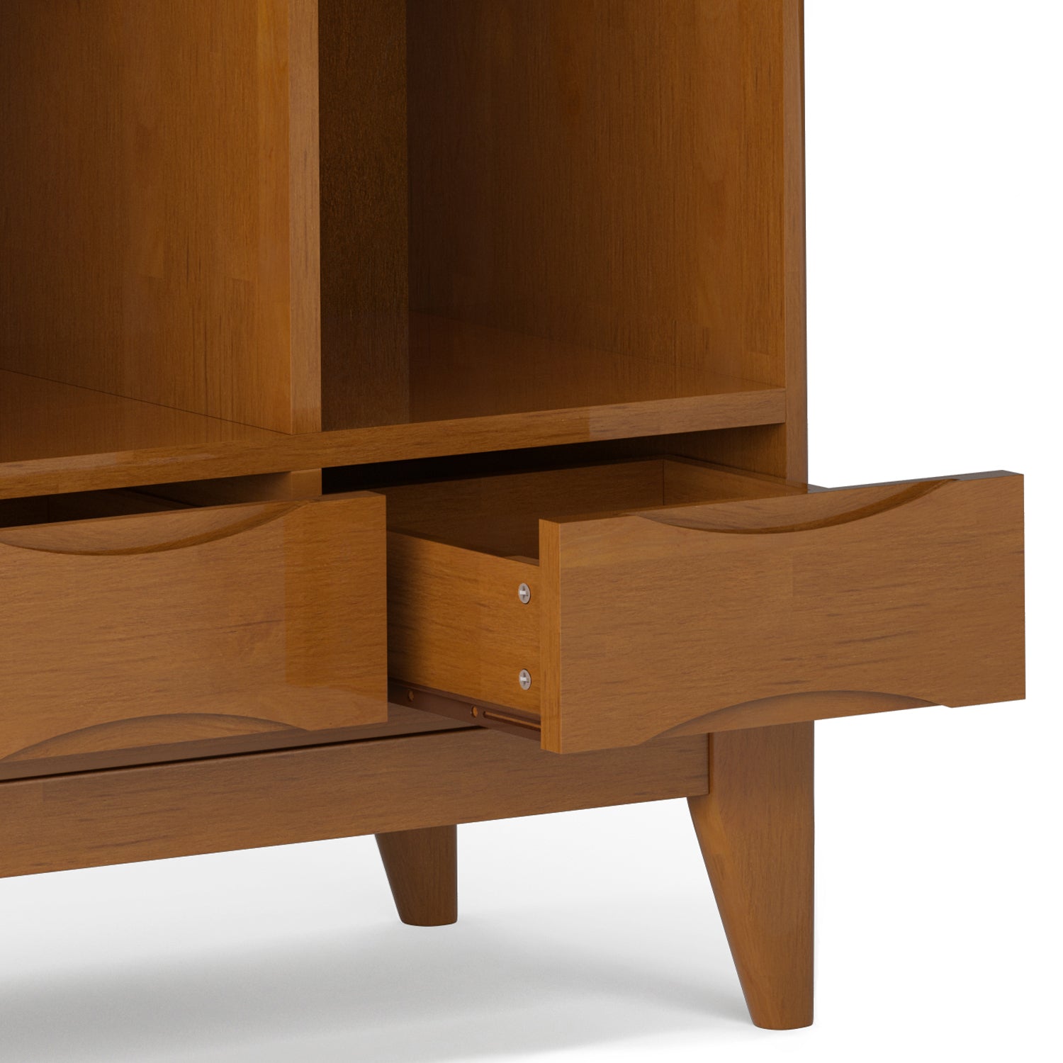 Harper - Cube Storage with Drawers - Teak Brown