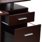 Techni Mobili Stylish Computer Desk with Storage, Chocolate