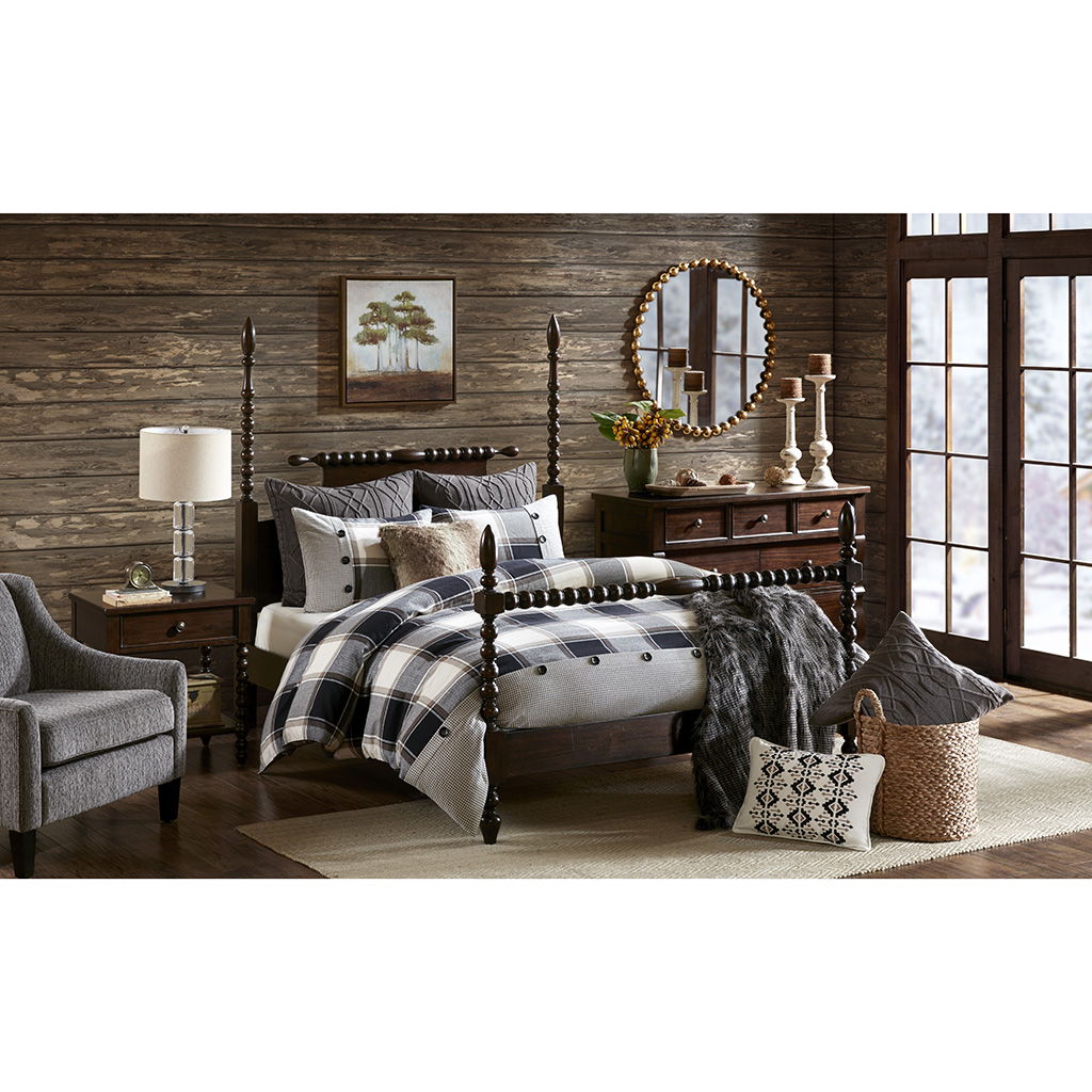 Urban Cabin - King Comforter Set - Brown