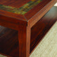 Classic Coffee Table with Bottom Shelf - Antique Focal Point - Wooden Construction, Brown Finish, Mobility