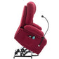 Power Lift Recliner Chair Electric Recliner for Elderly Recliner Chair with Massage and Heating Functions, Remote, Phone Holder Side Pockets and Cup Holders for Living Room, Red