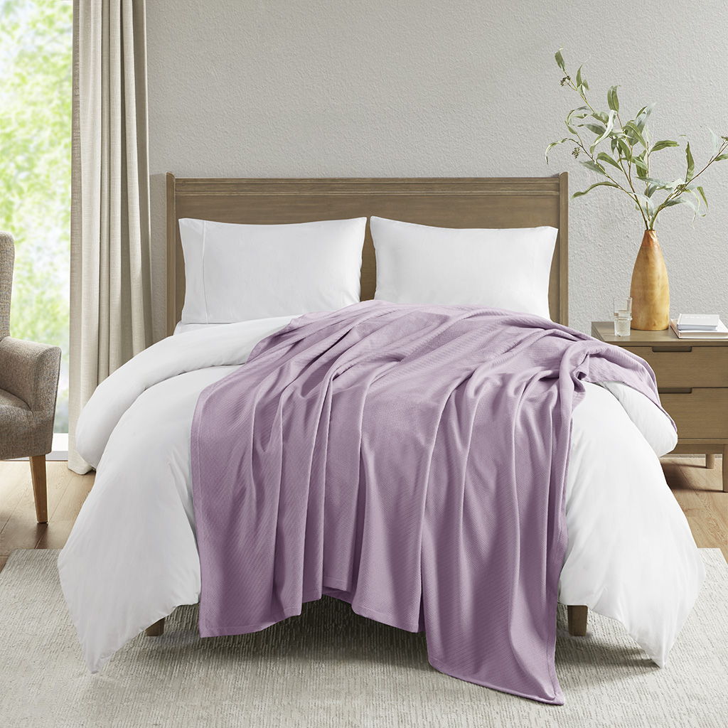 Liquid Cotton - King Blanket - Lilac