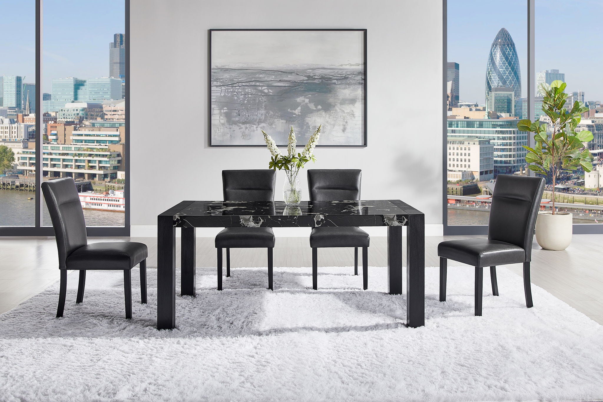 D87DC - Dining Chair - Charcoal