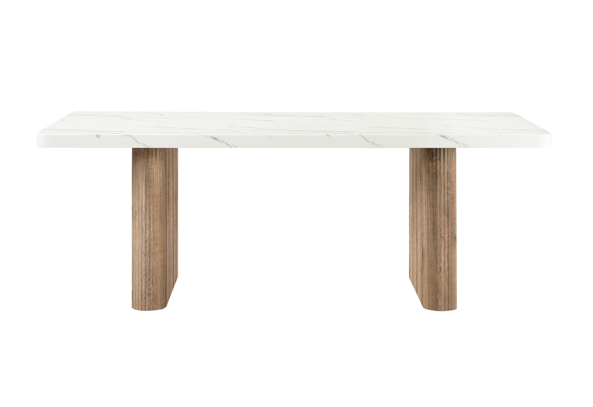 D2504 - 5 Piece Dining Room Set (Dining Table And 4 Dining Chairs) - White / Light Gray