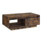 ACME Bellarosa COFFEE TABLE Rustic Oak Finish LV01442