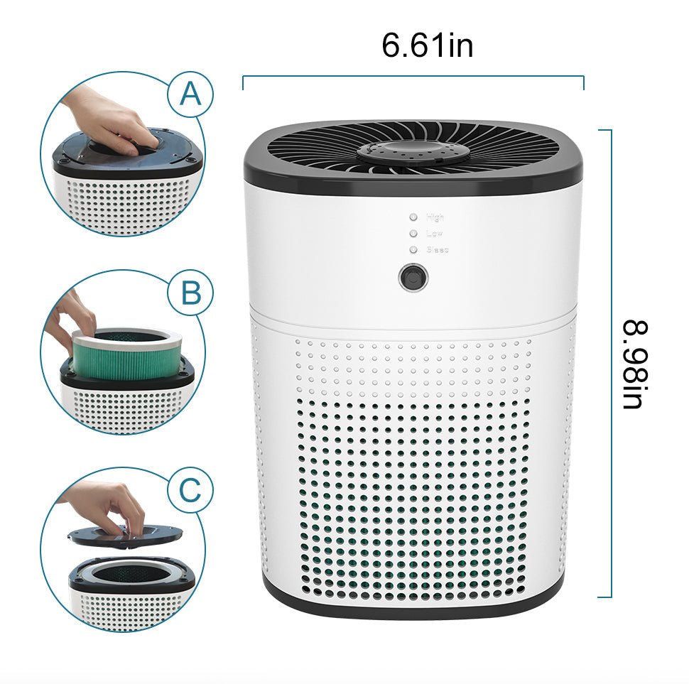 Air Purifier Small Bedroom Desktop Office Portable Second-Hand Smoke And Dust Removal Household Aromatherapy Freshener
