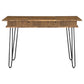 Rustic Amber Writing Desk with 4 Hidden Storages