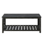 52''W  Handcrafted Coffee Table In Front Of The Sofa Or Loveseat For Living Room(Antique Black Color)