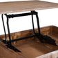 U-style Lift Top Coffee Table with Inner Storage  Space and Shelf (As same As WF198291AAN)