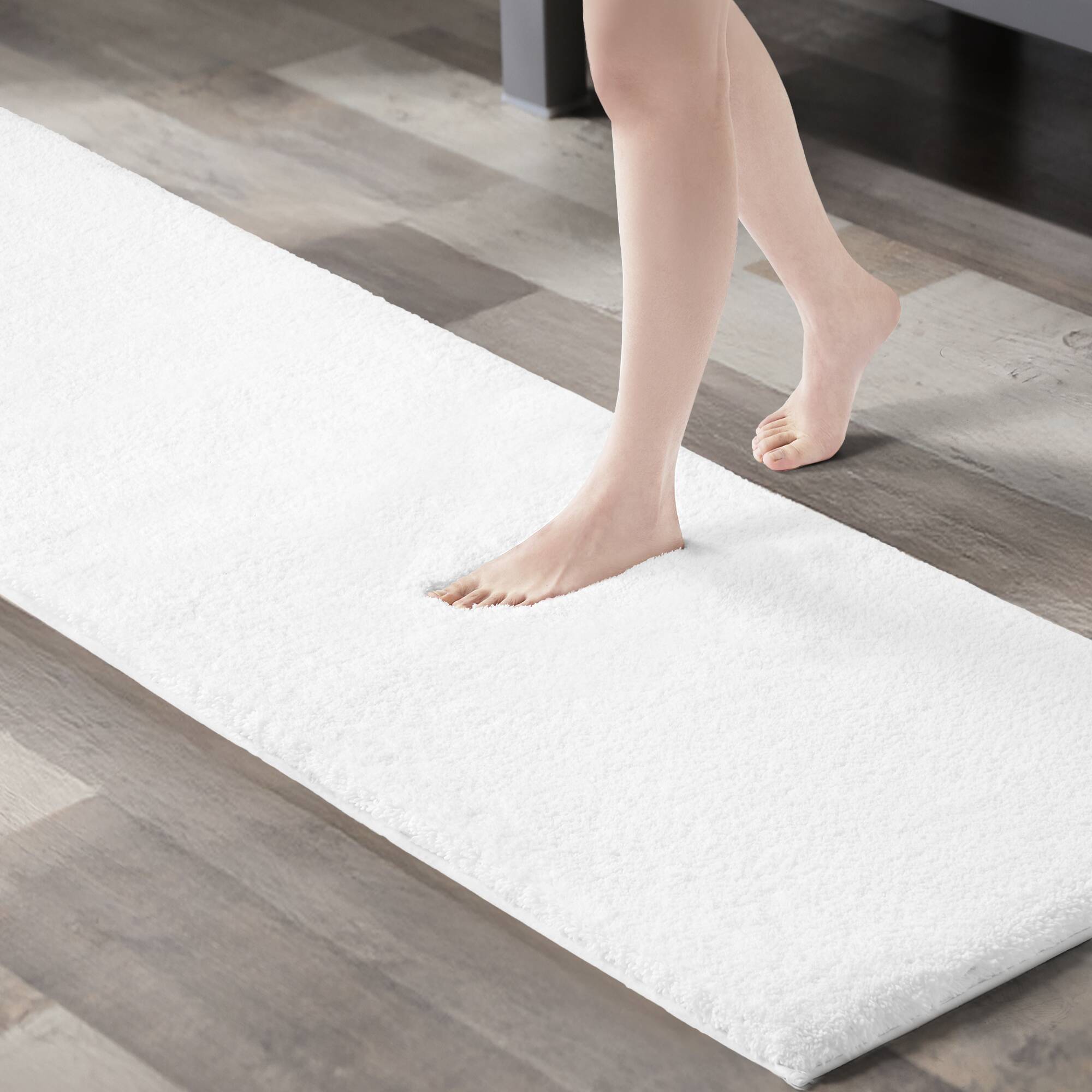 Marshmallow - 24" x 72" Bath Rug - White