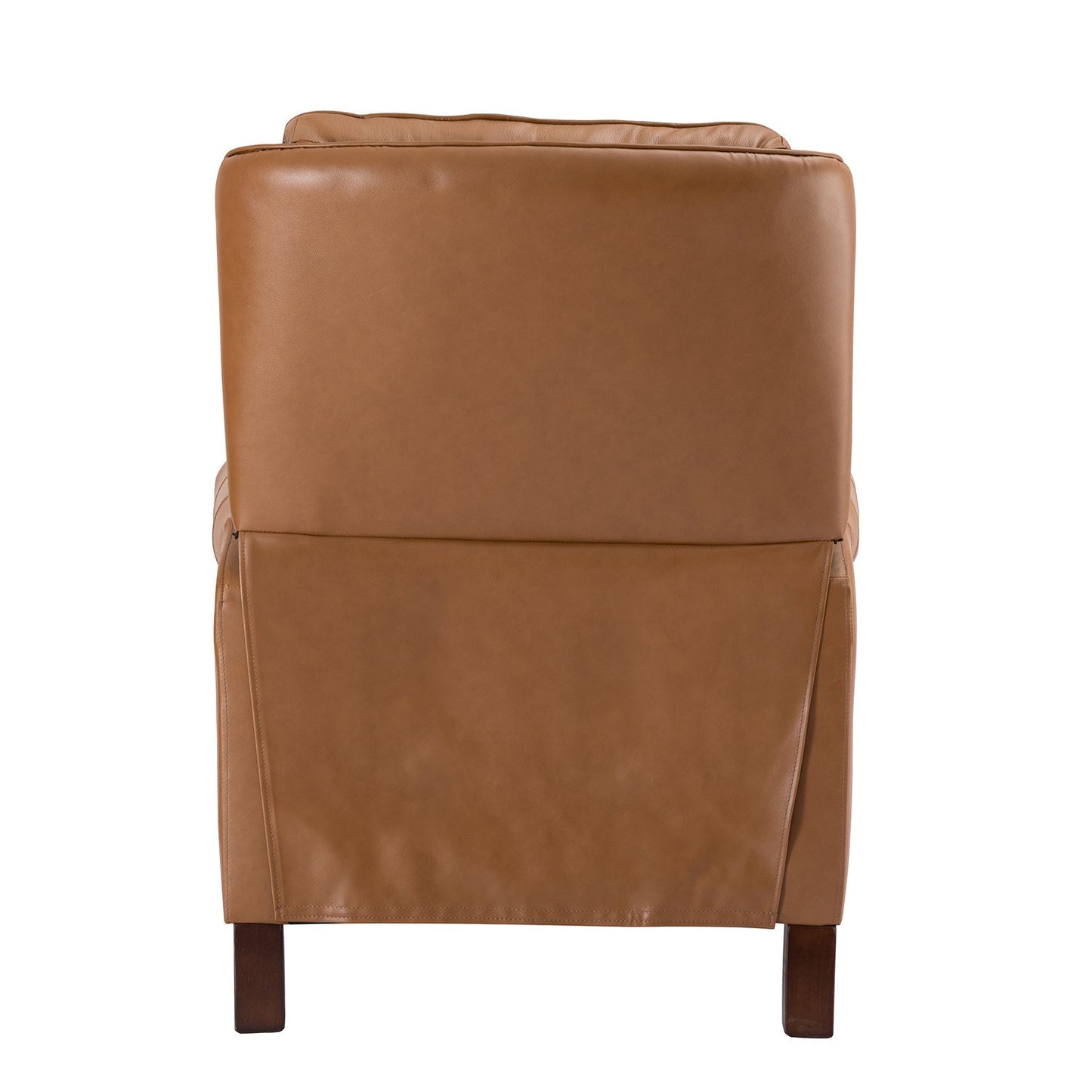 Hora Genuine Leather Manual Recliner-CAMEL