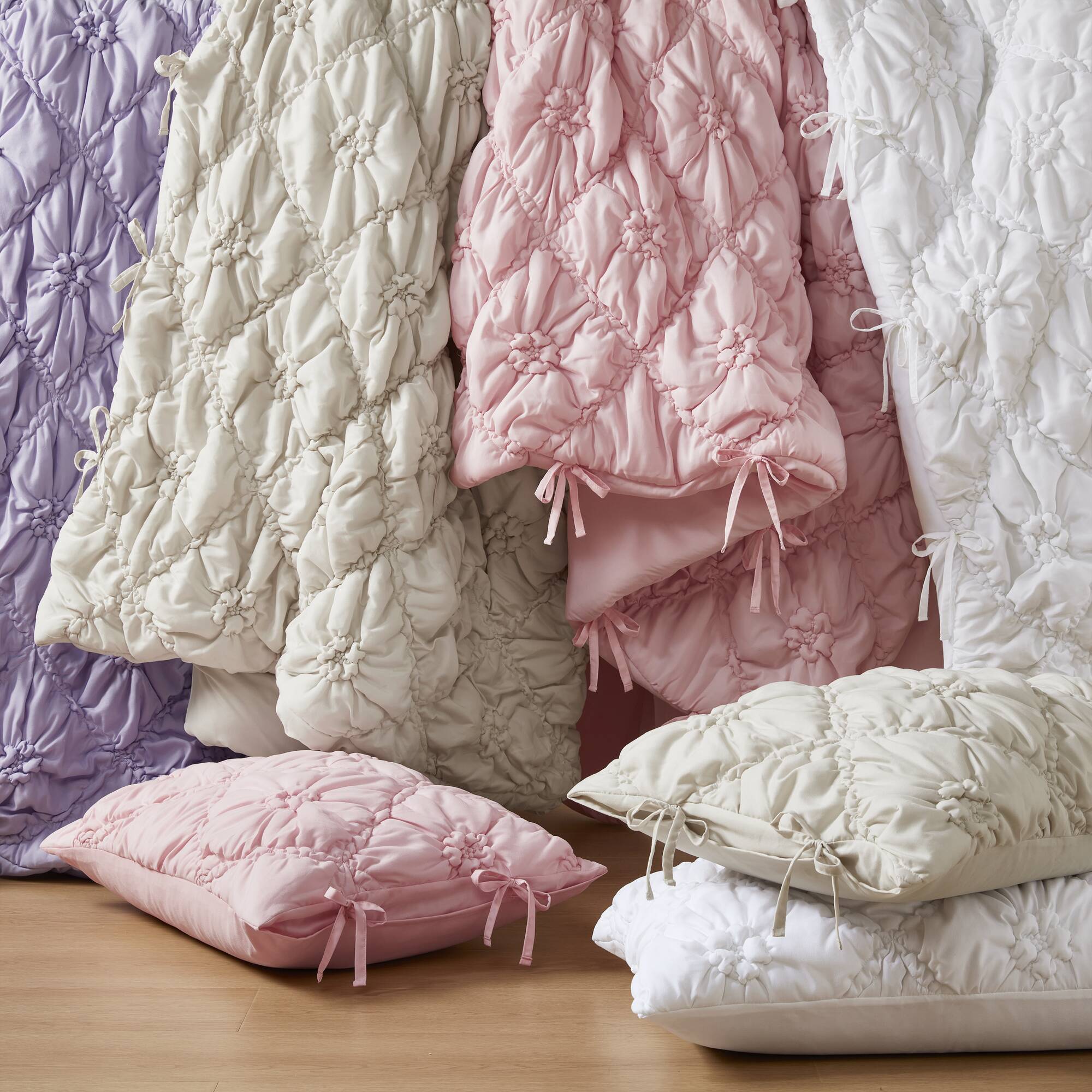 Lily - 2 Piece Comforter Set - Pink