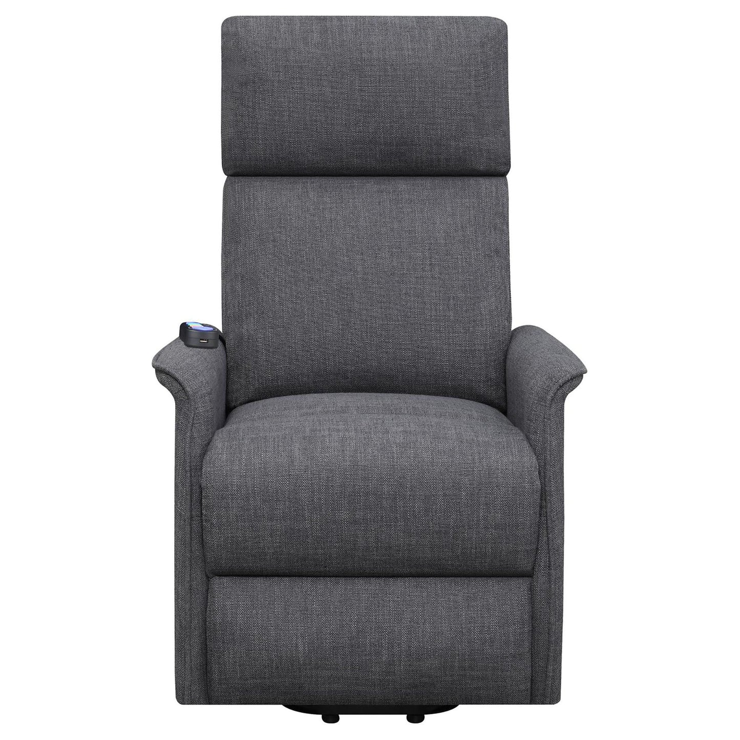 Charcoal Power Lift Recliner with Massage Function