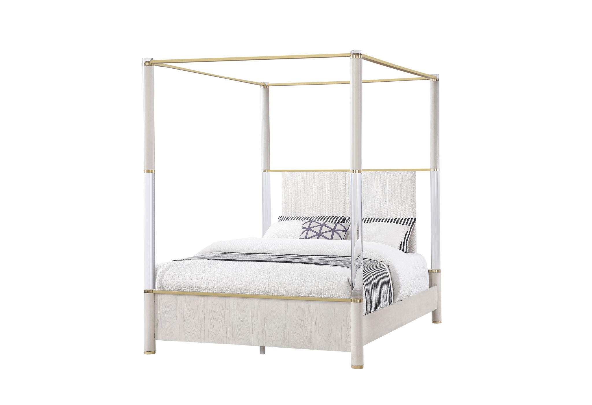 Malmo - Queen Poster Bed - Oak