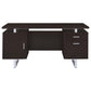 Cappuccino 2-drawer Floating Top Office Desk